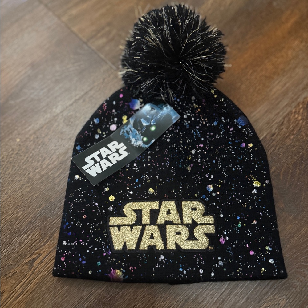 Star Wars Sparkly Galaxy beanie with Pom Pom